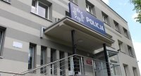 zdjęcie budynku Komendy Powiatowej Policji w Bielsku Podlaskim.