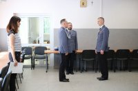 Spotkanie policjantów z Komendantem Powiatowym Policji w Bielsku Podlaskim insp. Wojciechem Macutkiewicz