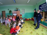 Spotkanie z uczniami w Szkole Podstawowej w Strabli