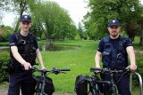 Policyjny patrol roweorwy