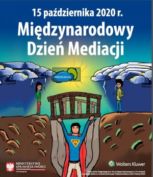 Plakat akcji Międzynarodowy Dzień Mediacji