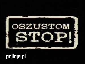 Plakat akcji Oszustom Stop!