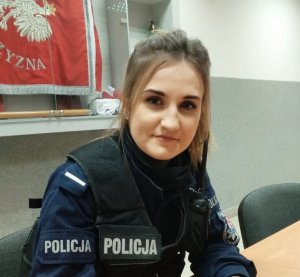 Policjantka w mundurze