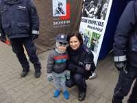 Stoisko profilaktyczne podczas ślubowania WOT