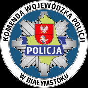 Logo  Komendy Wojewódzkiej Policji w Białymstoku.