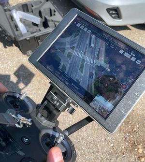 Monitor kamery drona