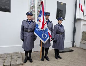 Policjanci podczas uroczystości obchodów Święta Niepodległości.