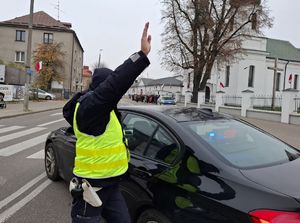 Policjanci podczas uroczystości obchodów Święta Niepodległości.