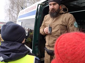 Policjanci biorą udział w ćwiczeniach dowódczo - sztabowych.