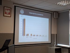 Odprawa roczna policjantów Komendy Powiatowej Policji w Bielsku Podlaskim.