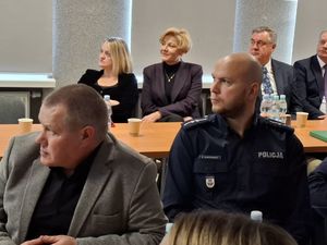 Odprawa roczna policjantów Komendy Powiatowej Policji w Bielsku Podlaskim.